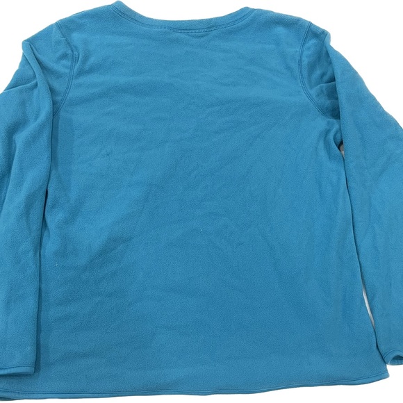 Old Navy women’s size L light Blue fleece v neck - Picture 2 of 6